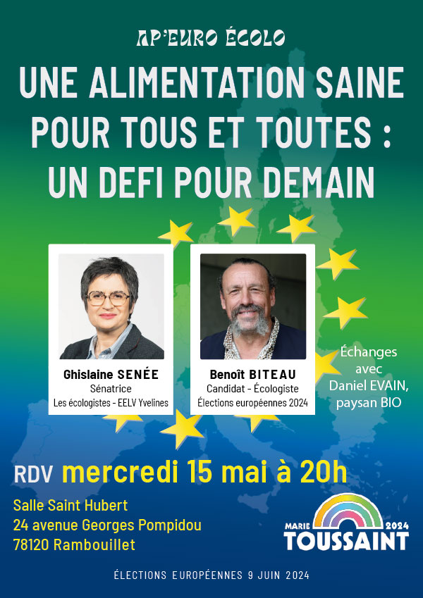 Affiche réunion avec Benoît Biteau